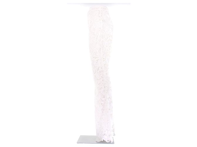 Autre Marque Pantalón blanco de encaje - vista 4