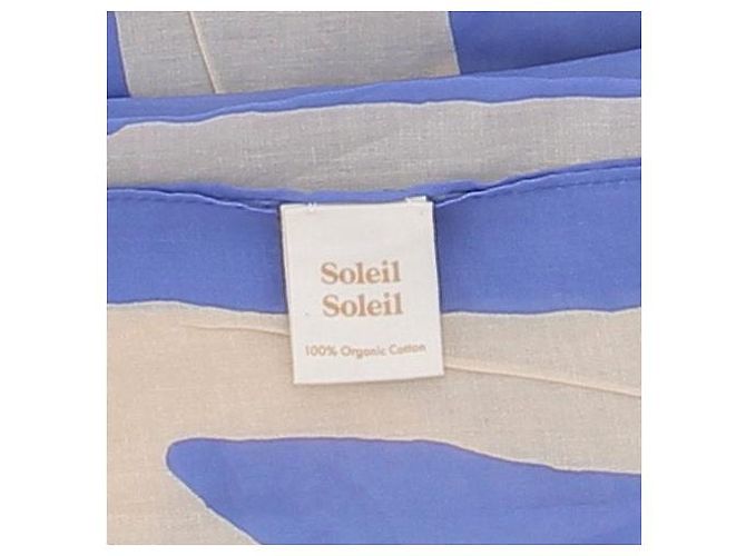 Autre Marque Pañuelo SOLEIL SOLEIL azul de algodón - vista 4