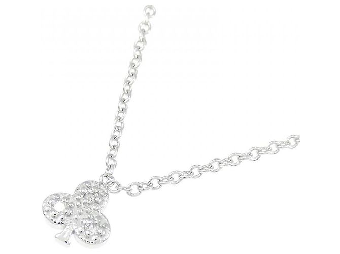 Autre Marque Collana in oro bianco 585 e diamanti Argento - vista 3