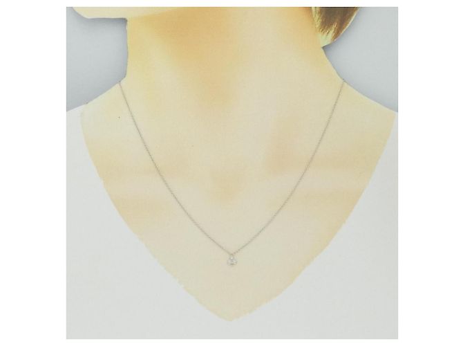 Autre Marque Collana in oro bianco 585 e diamanti Argento - vista 6