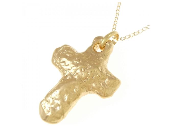 Autre Marque Collana Croce Au750 D'oro - vista 3