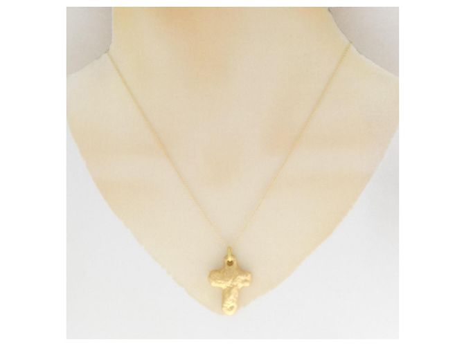 Autre Marque Collana Croce Au750 D'oro - vista 6