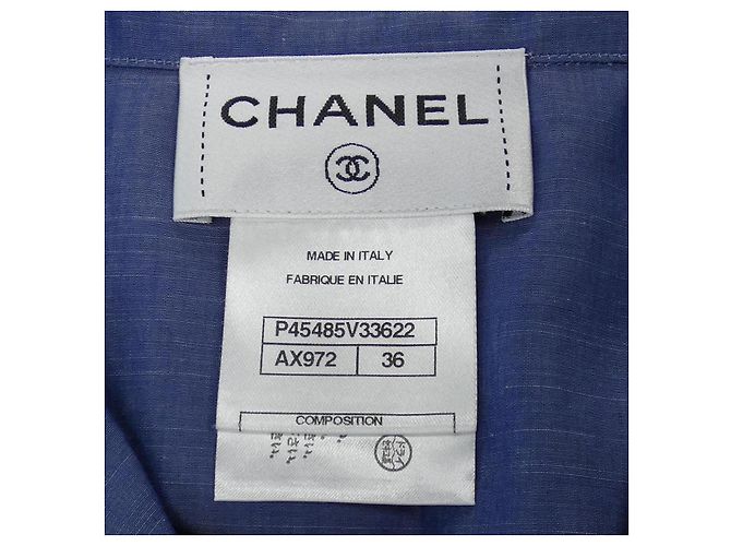 Chanel Kleid P45485V33622 Blau Marineblau - Ansicht 4