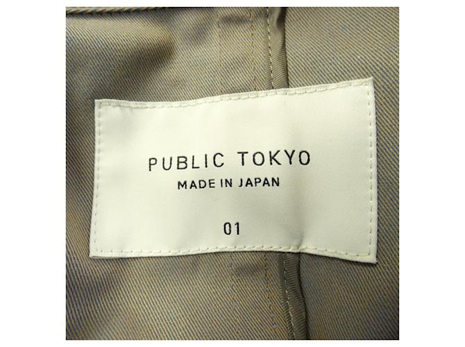 Autre Marque Abrigo PUBLIC TOKYO Verde Caqui - vista 4