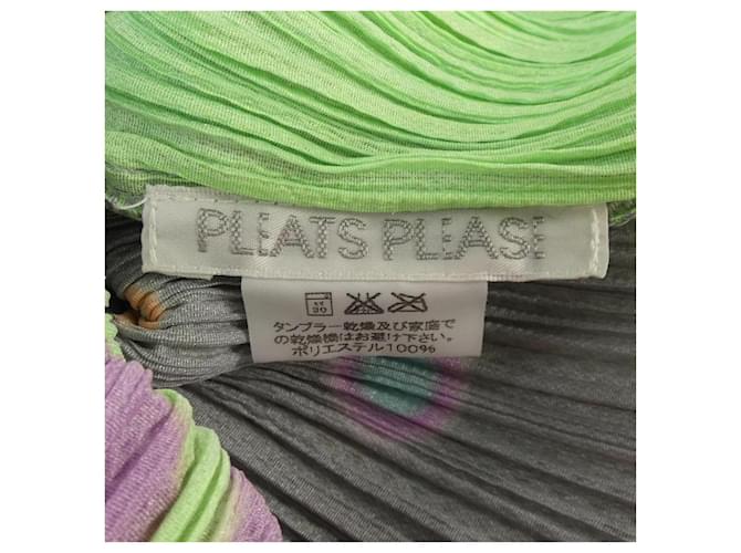 Issey Miyake Top Pleats Please Castaño Púrpura - vista 3