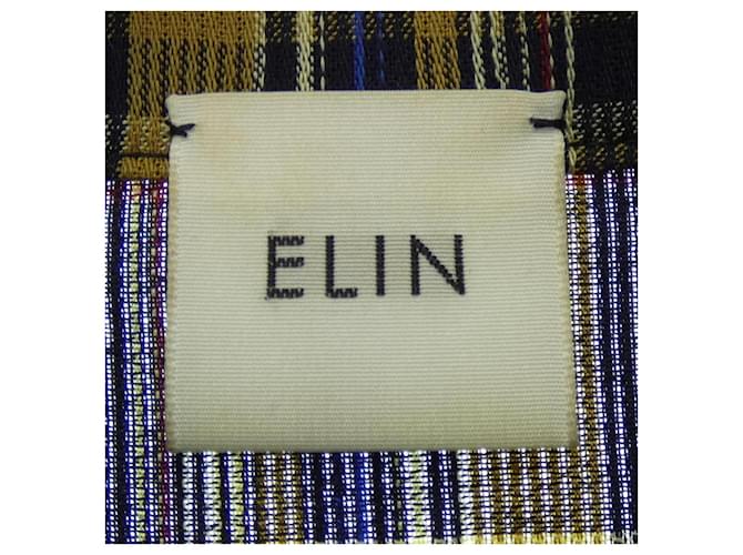 Autre Marque Camisa Elin de algodón Castaño Roja Azul Azul marino - vista 4