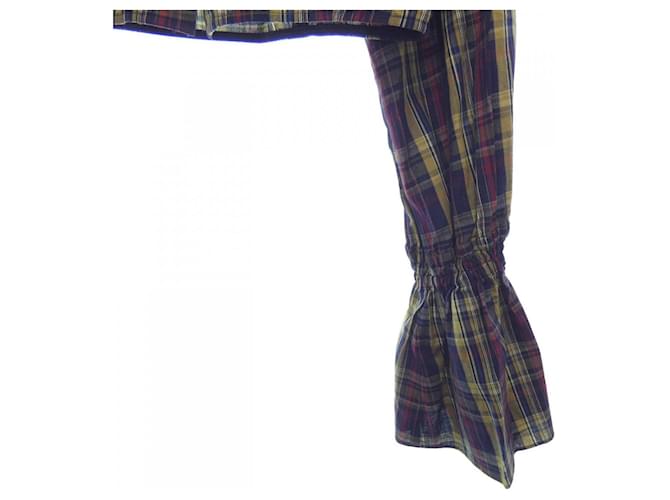 Autre Marque Camisa Elin de algodón Castaño Roja Azul Azul marino - vista 6