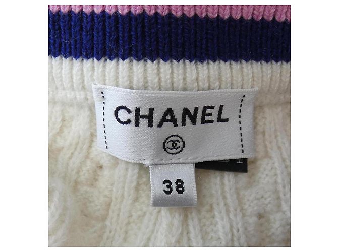 Timeless Short de cachemira Chanel Blanco - vista 5