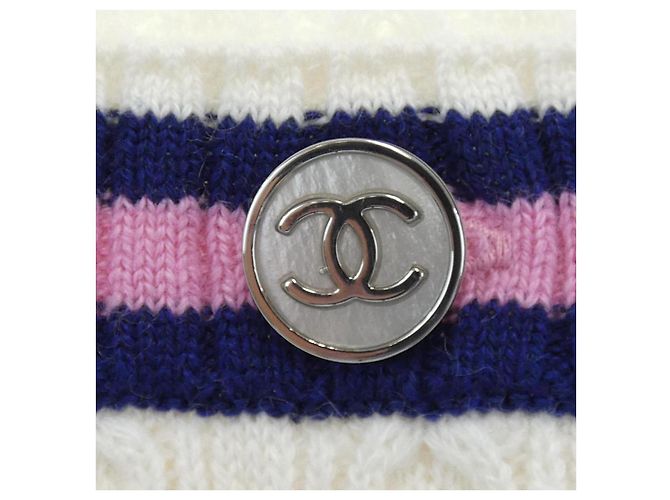 Timeless Short de cachemira Chanel Blanco - vista 6