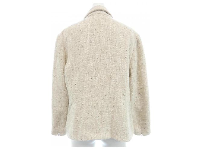 Timeless Chaqueta de lana Chanel beige Talla 42 - vista 2