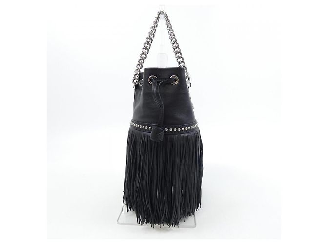 Autre Marque Mini borsa Fringe Carnival J&M DAVIDSON Nero - vista 3