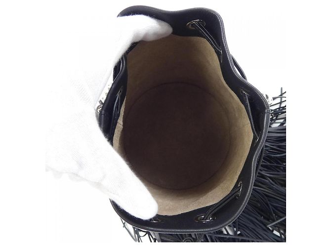 Autre Marque Mini borsa Fringe Carnival J&M DAVIDSON Nero - vista 6