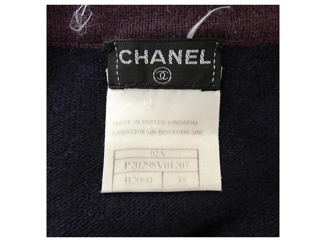Conjunto de Cachemira Chanel P20298V01207 Azul Azul marino - vista 4