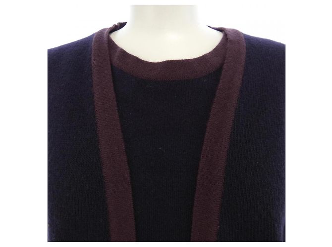 Conjunto de Cachemira Chanel P20298V01207 Azul Azul marino - vista 5