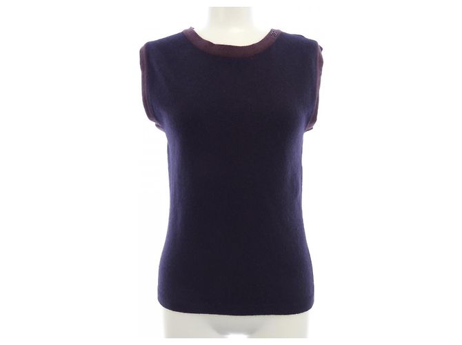 Conjunto de Cachemira Chanel P20298V01207 Azul Azul marino - vista 7