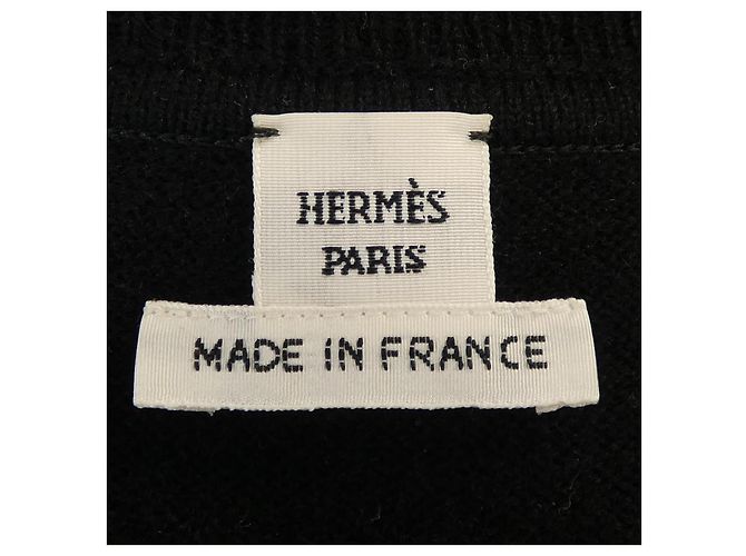 Hermès Hermes Twill Reine Cashmere Kleid Braun Schwarz - Ansicht 4