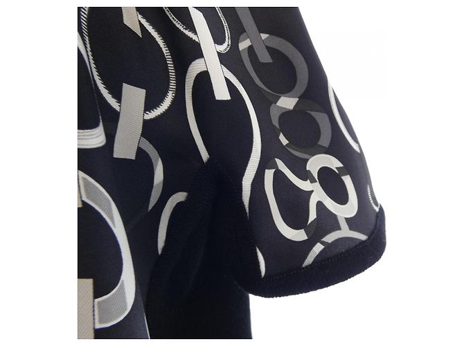 Hermès Hermes Twill Reine Cashmere Kleid Braun Schwarz - Ansicht 6