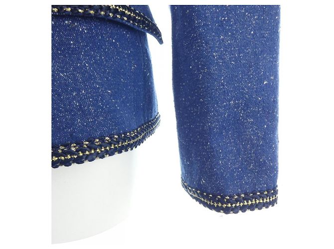Autre Marque Chaqueta sin cuello Leonard Fashion Azul Azul marino - vista 6