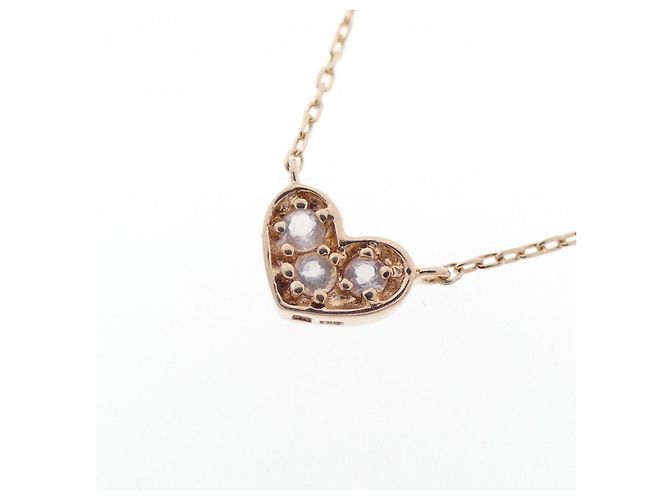 Autre Marque Collana in quarzo rosa e oro rosa K10 - vista 3