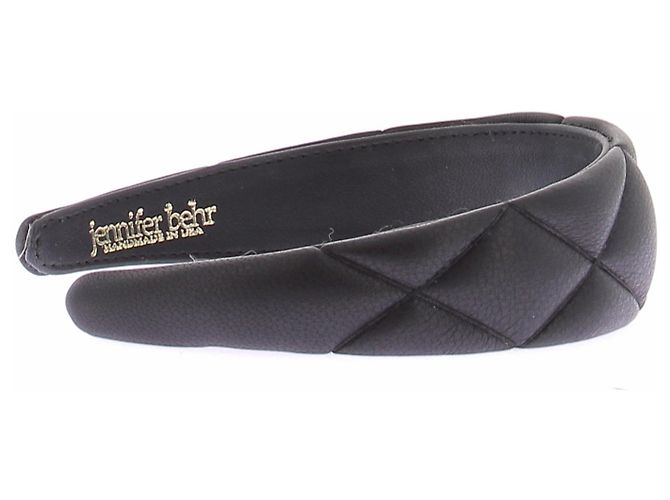 Cerchietto in pelle nero Jennifer Behr - vista 3