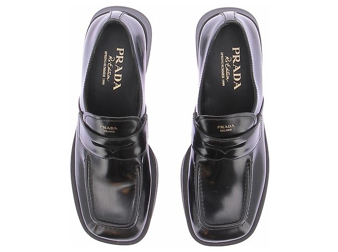 Prada Mocassini "Equal" in pelle Nero - vista 6