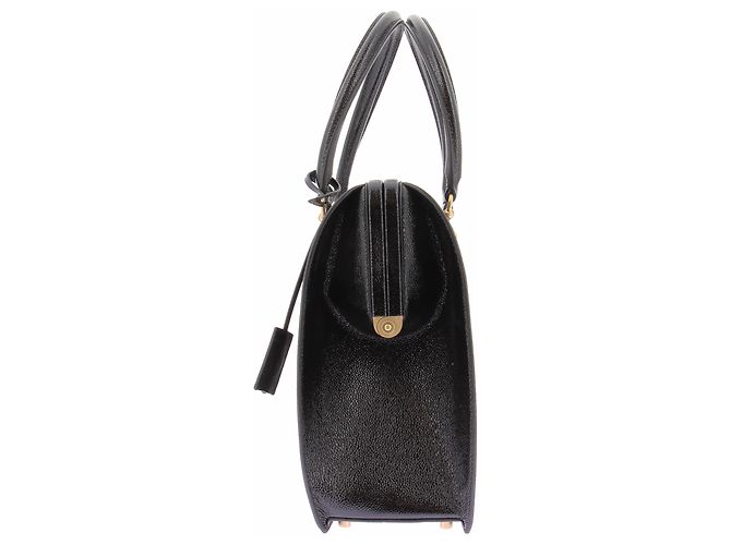 Thom Browne Borsa tote "Mr. Thom" in pelle granulata Nero - vista 5