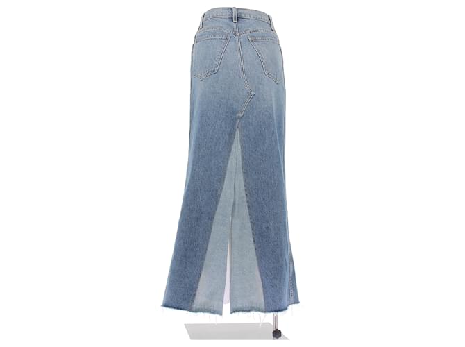 Gonna in denim blu Khaite - vista 2