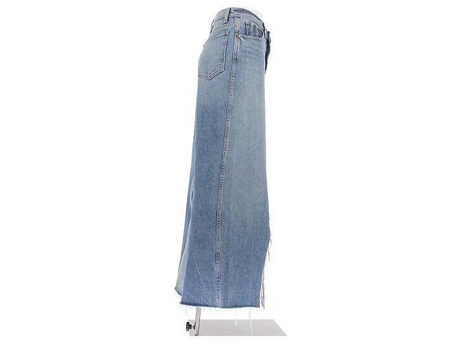 Gonna in denim blu Khaite - vista 3