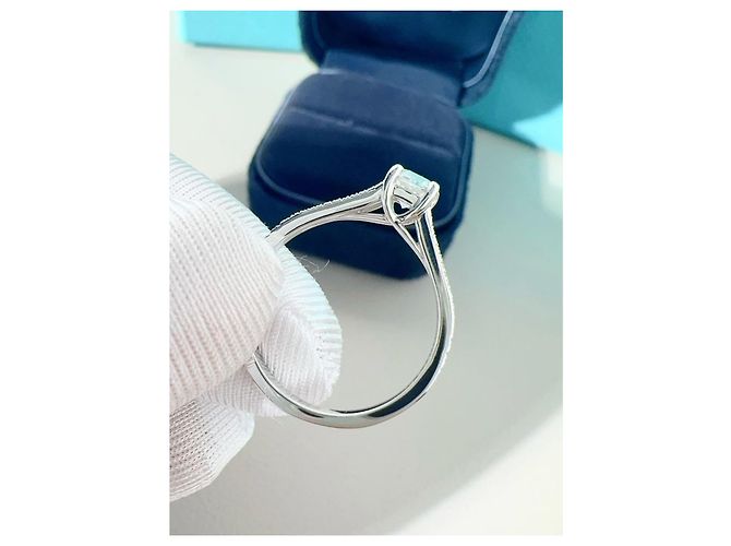 Anello di diamanti Tiffany & Co. Lucida Argento - vista 2