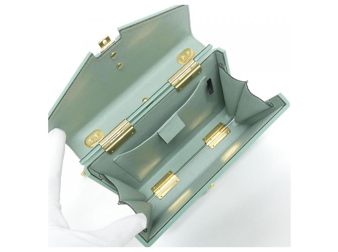 Borsa Gucci Sylvie verde in acrilico - vista 9