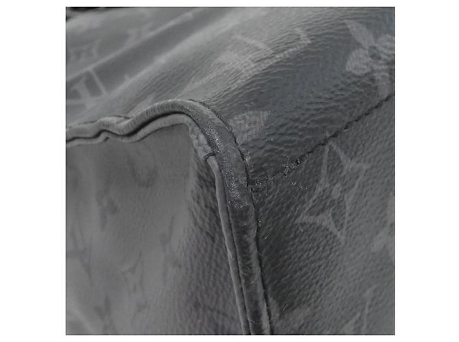 Borsa Louis Vuitton Monogram Eclipse Reverse Cabas Zip GM Nero Grigio - vista 3