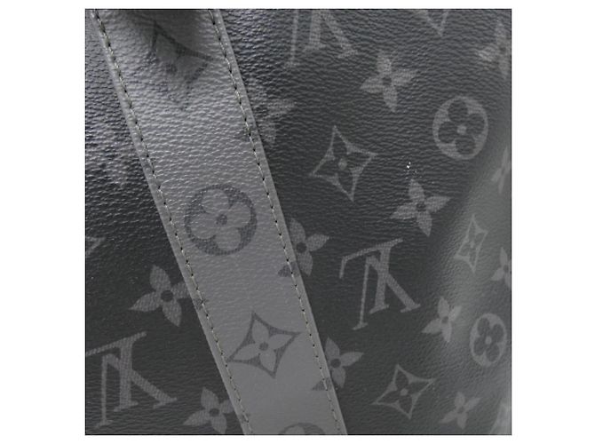 Borsa Louis Vuitton Monogram Eclipse Reverse Cabas Zip GM Nero Grigio - vista 4