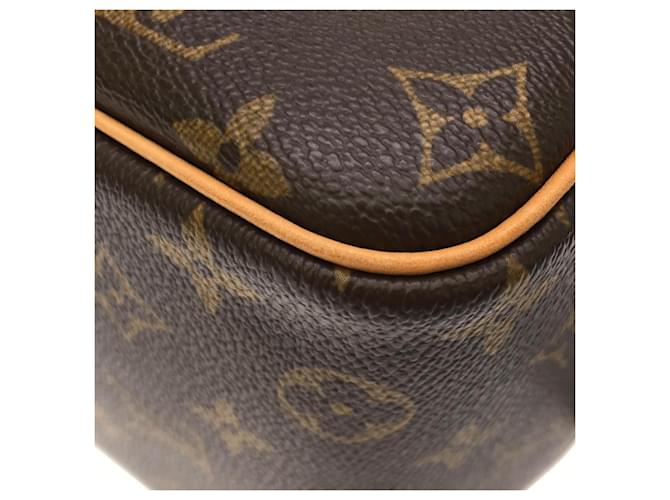 Borsa Louis Vuitton Monogram Bowling Vanity Marrone - vista 3