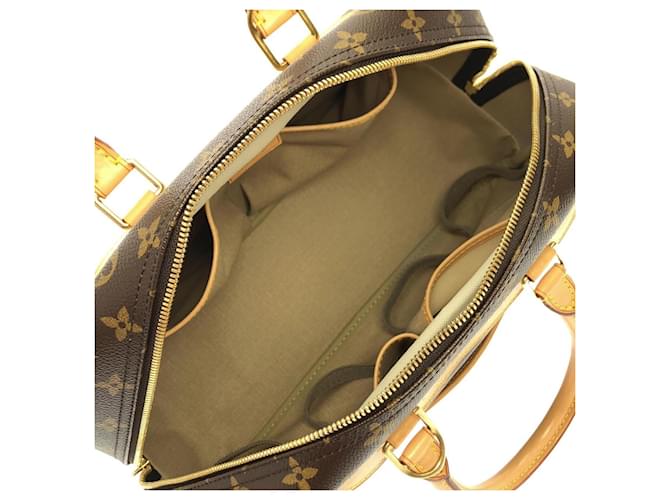 Borsa Louis Vuitton Monogram Bowling Vanity Marrone - vista 8