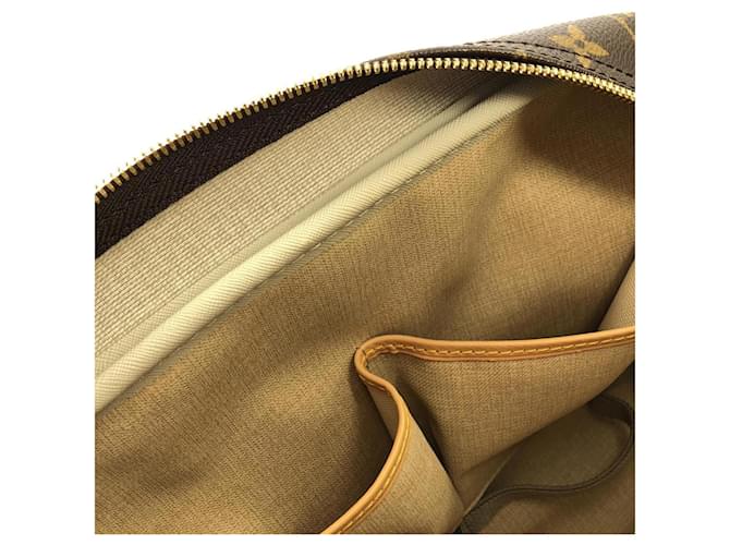 Borsa Louis Vuitton Monogram Bowling Vanity Marrone - vista 9
