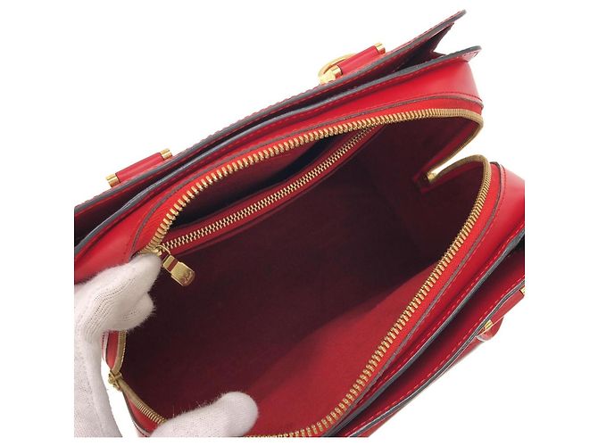Louis Vuitton Epi Pont Neuf M52057 Handtasche Rot - Ansicht 9