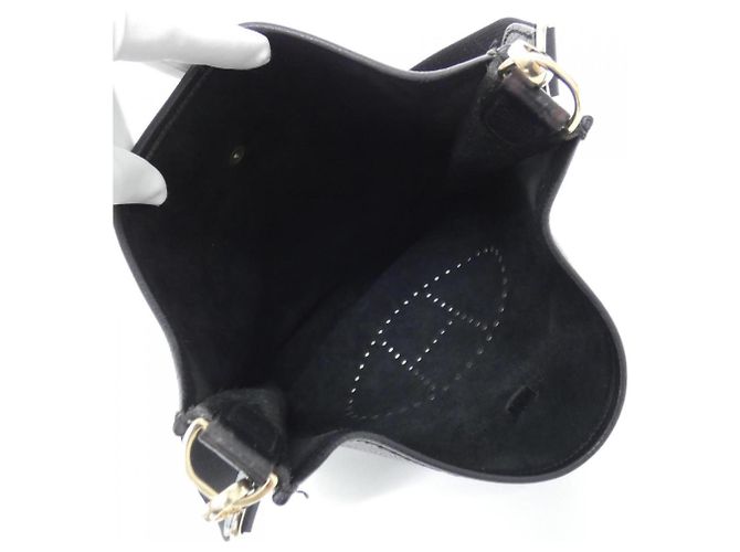 Hermès Borsa a tracolla Hermes Evelyne PM Nero - vista 8