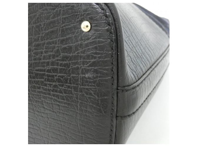 Borsa Gucci 137385 in tela GG e pelle beige e nera Nero - vista 3