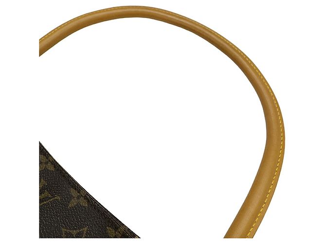 Borsa a Spalla Louis Vuitton Monogram Looping MM Marrone - vista 10