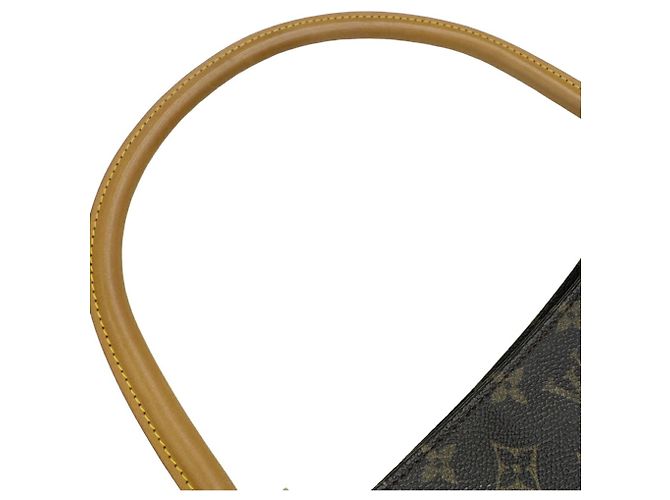 Borsa a Spalla Louis Vuitton Monogram Looping MM Marrone - vista 11