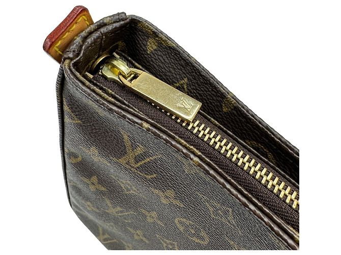 Borsa a Spalla Louis Vuitton Monogram Looping MM Marrone - vista 12