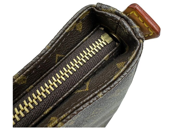 Borsa a Spalla Louis Vuitton Monogram Looping MM Marrone - vista 13