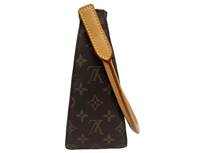 Borsa a Spalla Louis Vuitton Monogram Looping MM Marrone - vista 3