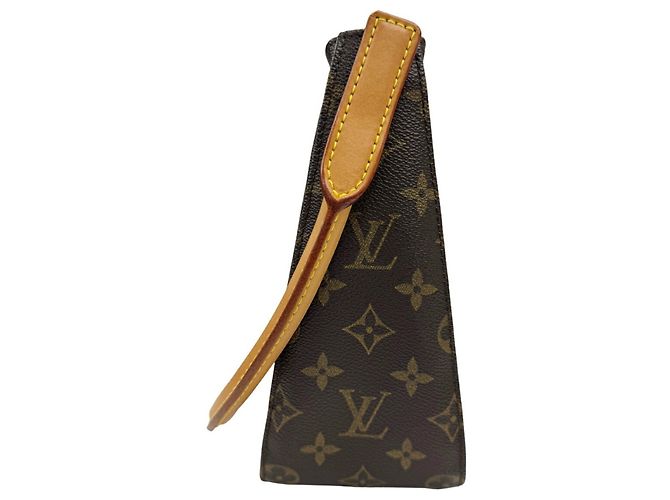 Borsa a Spalla Louis Vuitton Monogram Looping MM Marrone - vista 4