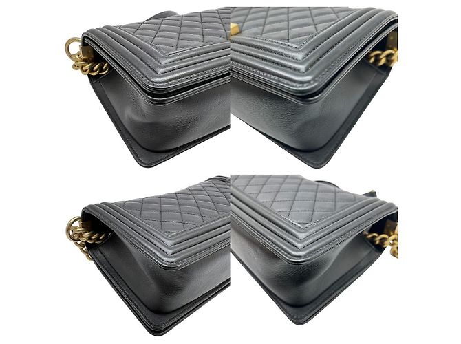 Borsa a Spalla Boy Matelassé Chanel Nero - vista 5