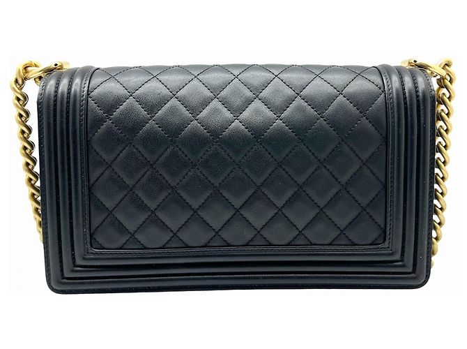 Borsa a Spalla Boy Matelassé Chanel Nero - vista 6