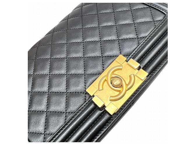 Borsa a Spalla Boy Matelassé Chanel Nero - vista 7