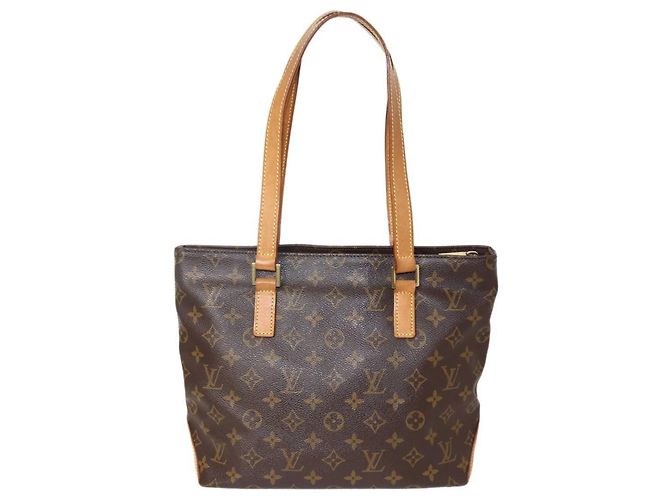 Borsa Tote Cabas Piano Louis Vuitton Marrone Monogramma - vista 2