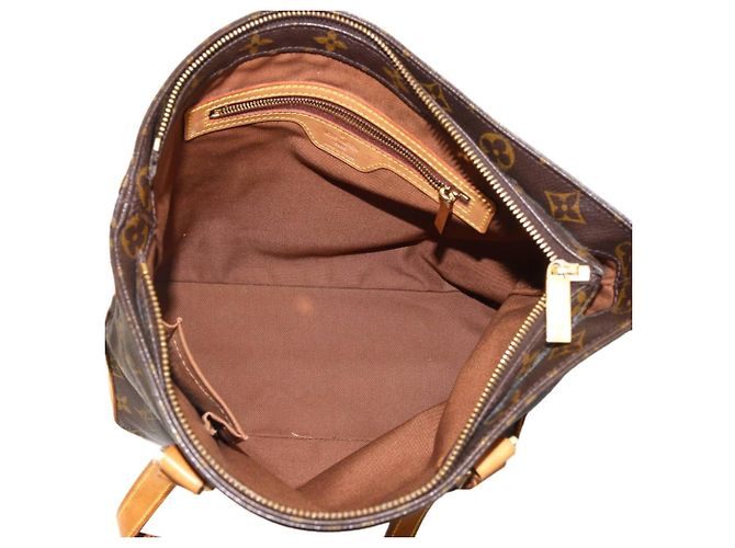 Borsa Tote Cabas Piano Louis Vuitton Marrone Monogramma - vista 8