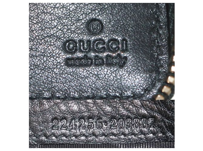 Gucci Diamante Bi-fold Wallet Schwarz Beige - Ansicht 10